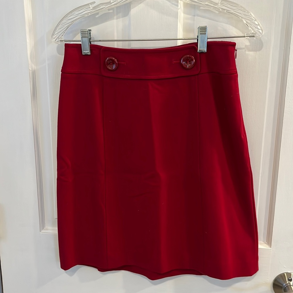 Ann Taylor red skirt.
